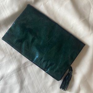 Metallic Green Lord & Taylor Clutch